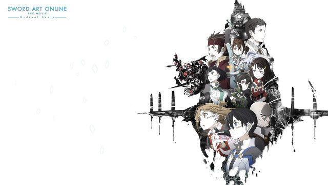 Anime characters swords heads group free wallpaper - medium preview image