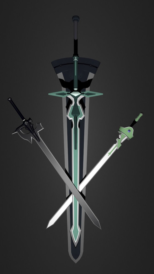 Sword swords hanging wall dark free wallpaper - medium preview image