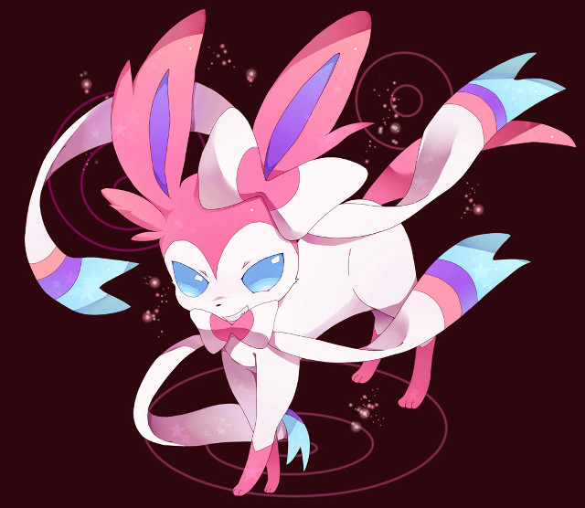 Pink blue cat big ears free wallpaper - medium preview image