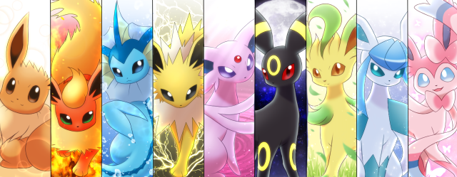 Pokemon group different colors sizes free wallpaper - medium preview image