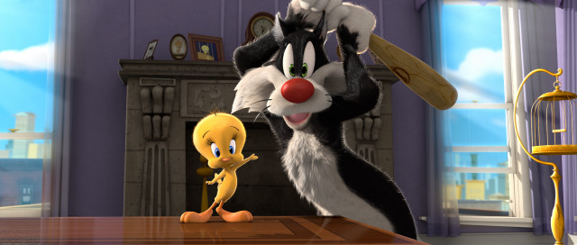 Cartoon cat ducky room together free wallpaper - medium preview image