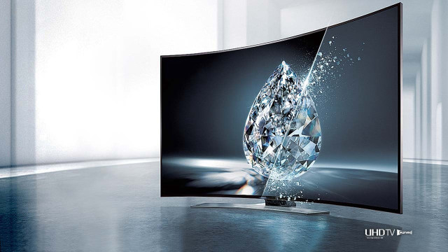 Curved tv diamond reflection screen free wallpaper - medium preview image