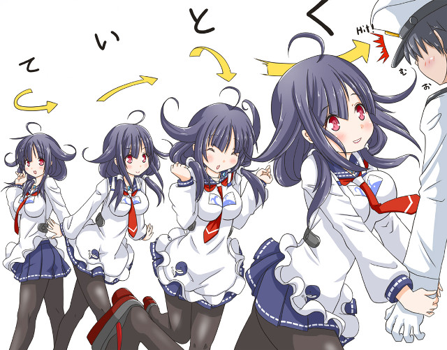 Anime girls long hair ties free wallpaper - medium preview image
