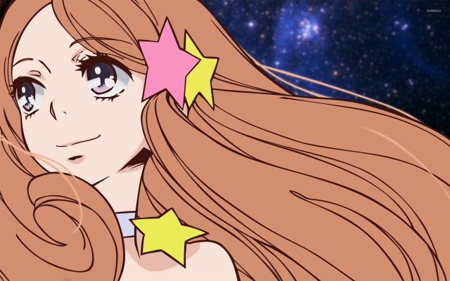Girl long hair stars forehead #2 free wallpaper - medium preview image