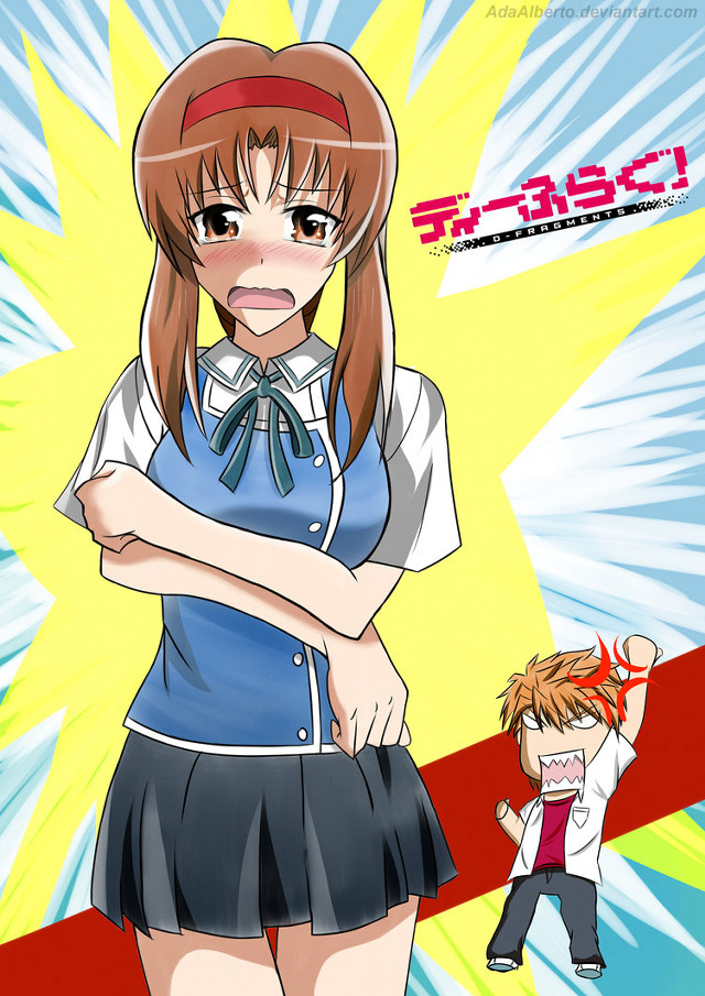 Girl school uniform ponytail yellow free wallpaper - medium preview image
