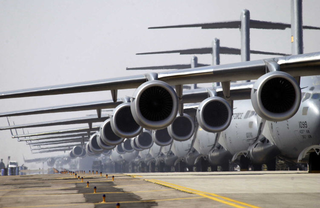 Jet engines airport tarmac runway free wallpaper - medium preview image