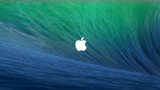 Apple logo wave ocean background free wallpaper - medium preview image