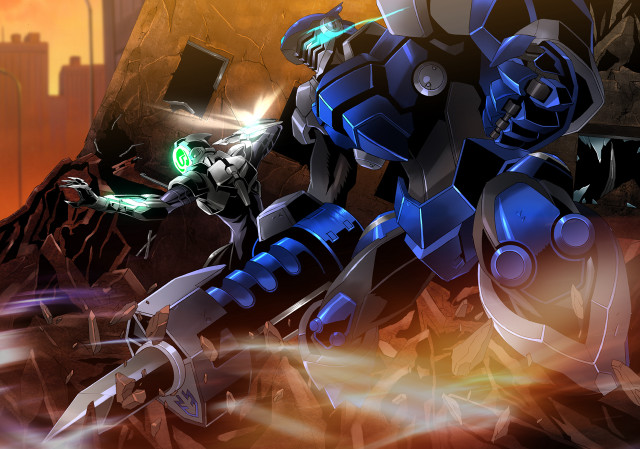 Robot attack sci fi mecha #2 free wallpaper - medium preview image