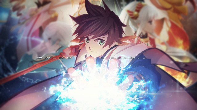 Anime character glowing ball fire free wallpaper - medium preview image