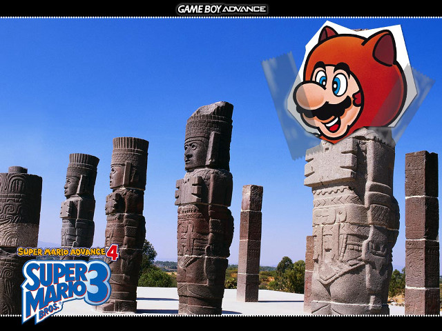 Cartoon character ancient statues blue free wallpaper - medium preview image