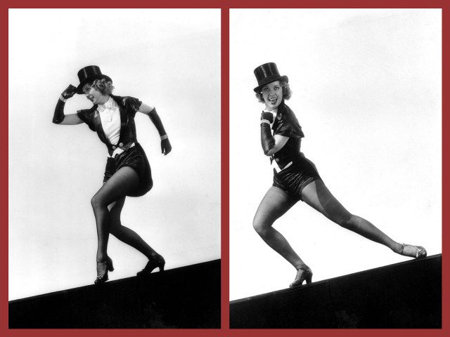 Woman top hat stockings pose free wallpaper - medium preview image