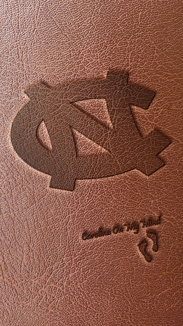 Brown leather cover logo black free wallpaper - medium preview image