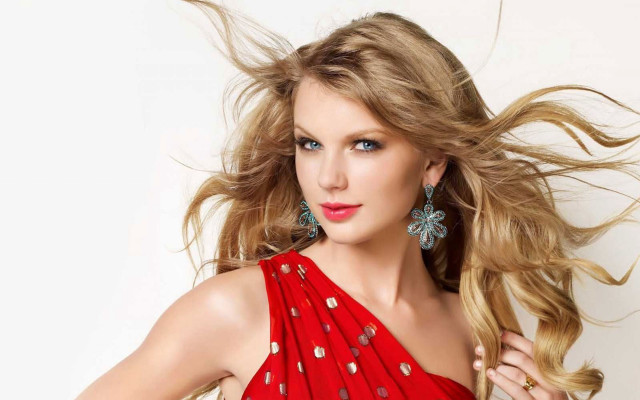 Woman long hair red dress #4 free wallpaper - medium preview image