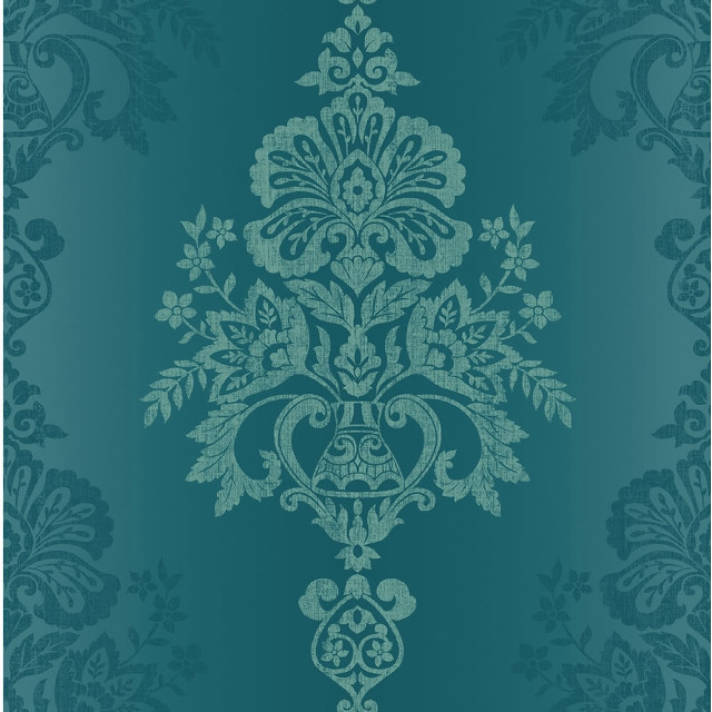 Blue green floral wallpaper design free wallpaper - medium preview image