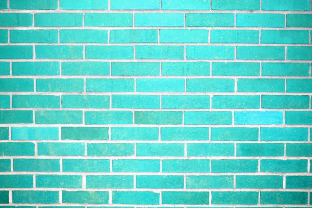 Fire hydrant blue brick wall free wallpaper - medium preview image