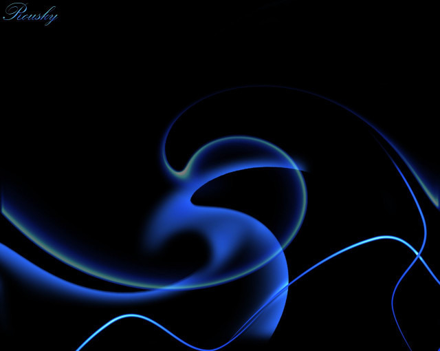 Blue abstract background swirly design #2 free wallpaper - medium preview image