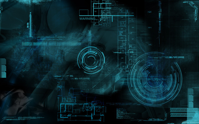 Blue black abstract background person free wallpaper - medium preview image