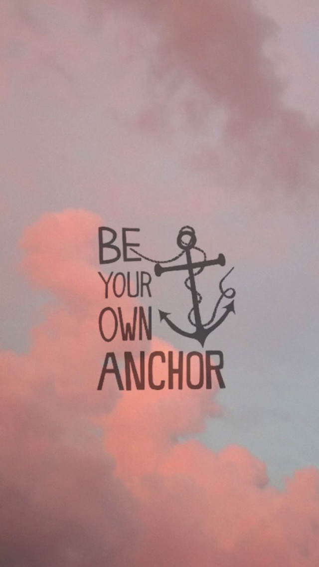 Pink sky anchor inspirational poster free wallpaper - medium preview image