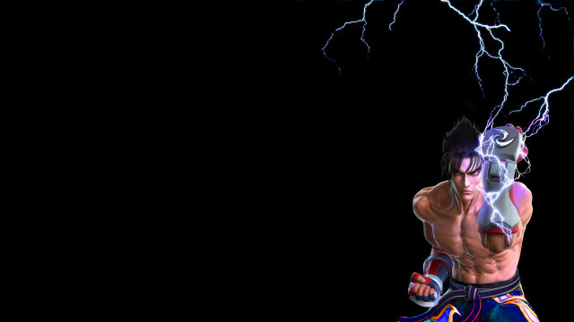 Man fist lightning neogeo volumetric free wallpaper - medium preview image
