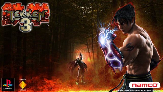 Man holding sword forest demon free wallpaper - medium preview image