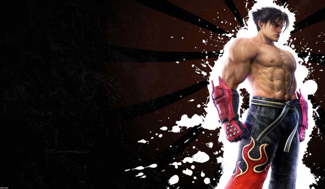 Muscular man red glove black free wallpaper - medium preview image
