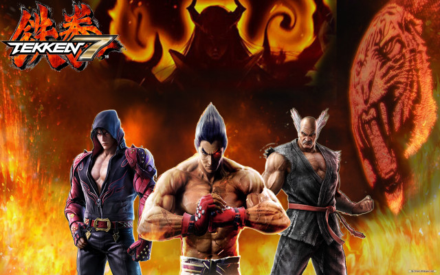 Video game characters flames demon free wallpaper - medium preview image