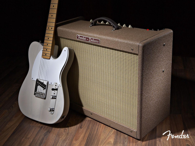 Guitar amp wooden floor dark #2 free wallpaper - medium preview image