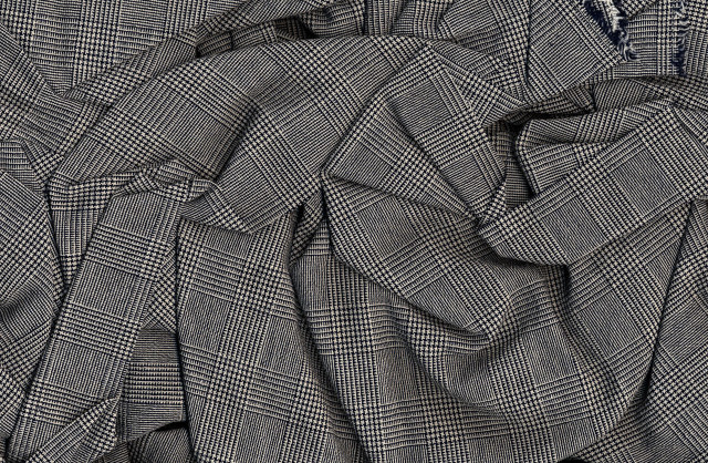 Black white checkered fabric blue free wallpaper - medium preview image