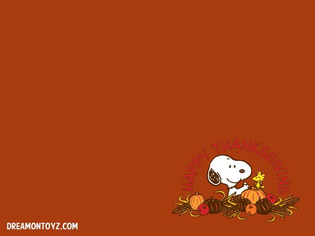 Cartoon character happy thanksgiving snoopy free wallpaper - medium preview image