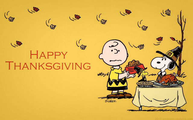 Charlie brown thanksgiving card turkey free wallpaper - medium preview image