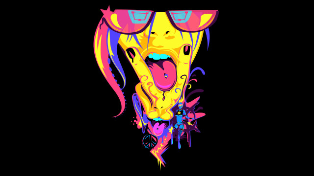 Dog sunglasses tongue out fun free wallpaper - medium preview image