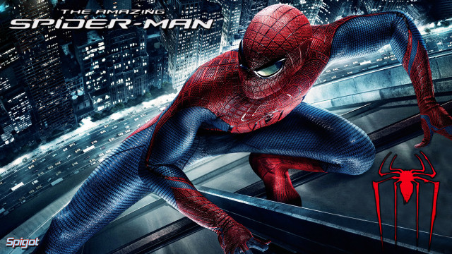 Spider man posing ledger city #2 free wallpaper - medium preview image