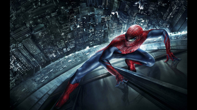 Man spider suit ledged city #2 free wallpaper - medium preview image
