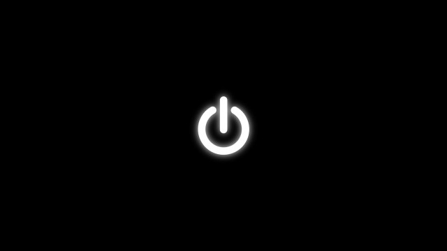 Power button white light minimalist free wallpaper - medium preview image