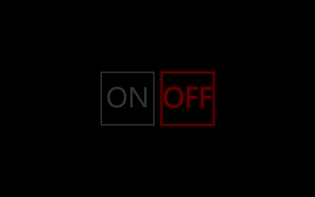 Red black sign on off free wallpaper - medium preview image