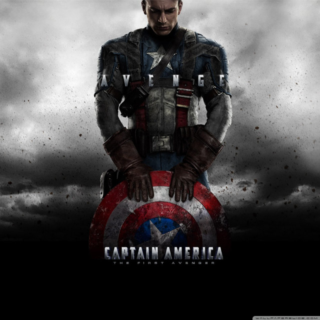 Captain america movie poster cloudy free wallpaper - medium preview image
