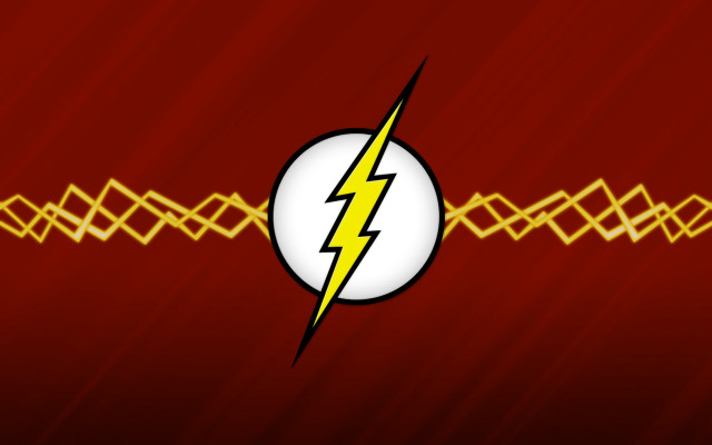 Flash logo red yellow lightning free wallpaper - medium preview image