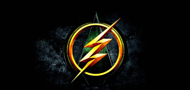 Flash logo dark background yellow free wallpaper - medium preview image
