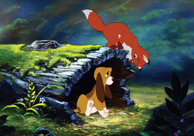 Fox hound scene fox and free wallpaper - medium preview image