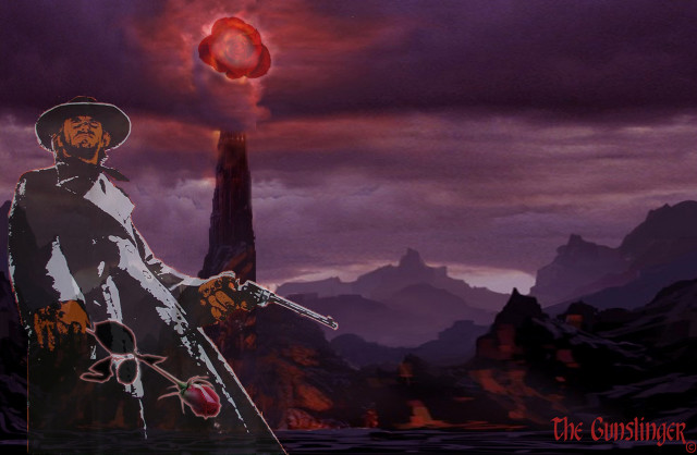 Man gun mountain redlight dali free wallpaper - medium preview image