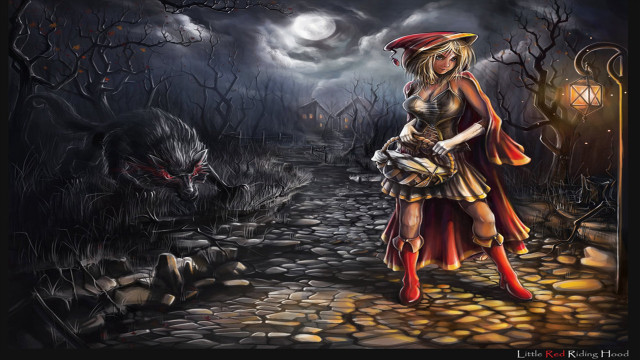 Woman costume path demon lantern free wallpaper - medium preview image