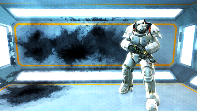 Robot standing room window sky free wallpaper - medium preview image