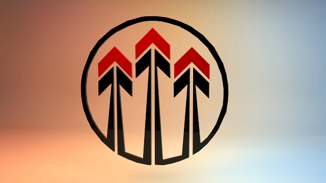 Circular logo arrows red circle free wallpaper - medium preview image