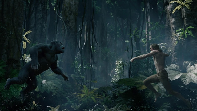 Jungle man gorilla primativism matte free wallpaper - medium preview image