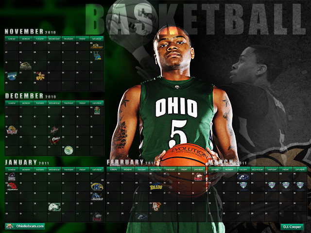 Basketball player holding ball calendar free wallpaper - medium preview image