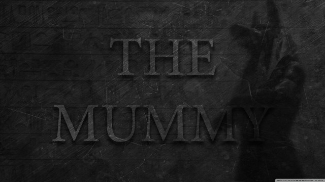 Black and white photo mummy free wallpaper - medium preview image
