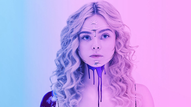 Purple drip pink background blue free wallpaper for desktop - medium preview image