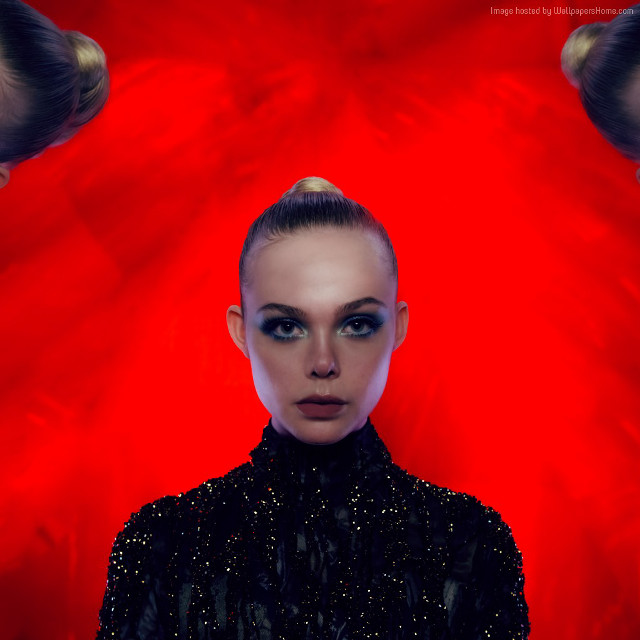 Woman bun black dress red free wallpaper - medium preview image