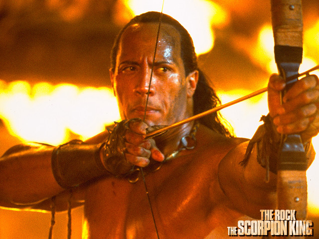 Man bow arrow fire yellow free wallpaper - medium preview image