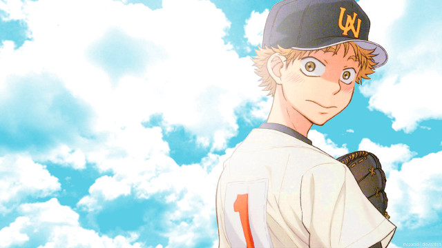 Man baseball uniform cloudy sky free wallpaper - medium preview image